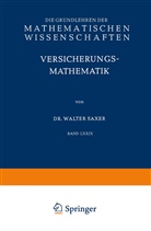Walter Saxer - Versicherungsmathematik
