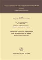 Antonius Kettrup - Entwurf eines Curriculums Elektrochemie unter Berücksichtigung der Aspekte großtechnischer Verfahren
