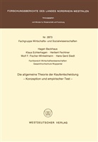 Hagen Backhaus - Die allgemeine Theorie der Kaufentscheidung