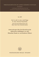 Ludvik ¿Agar, Ludvik agar, Ludvik Zagar - Untersuchungen über die Abweichung der elektrischen Leitfähigkeit von dem Ohmschen Gesetz an verschiedenen Gläsern