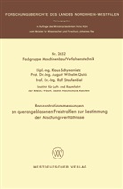Klaus Schymanietz - Konzentrationsmessungen an querangeblasenen Freistrahlen zur Bestimmung der Mischungsverhältnisse