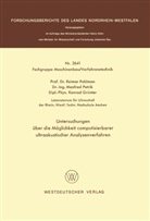 Reimar Pohlman - Untersuchungen über die Möglichkeit computisierbarer ultraakustischer Analysenverfahren