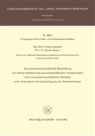 Evelyn Guthardt - Die betriebswirtschaftliche Beurteilung von Wirtschaftsführung und wirtschaftlichen Verhältnissen nicht erwerbswirtschaftlicher Betriebe unter besonderer Berücksichtigung der Krankenhäuser