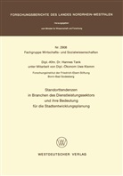 Hannes Tank - Standorttendenzen in Branchen des Dienstleistungssektors und ihre Bedeutung für die Stadtentwicklungsplanung
