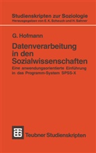 G Hofmann, Gerhard Hofmann - Datenverarbeitung in den Sozialwissenschaften