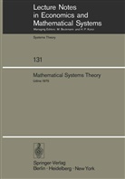 K Mitter, K Mitter, Marchesini, G Marchesini, G. Marchesini, S. K. Mitter - Mathematical Systems Theory