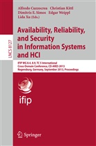 Alfredo Cuzzocrea, Dimitris E Simos et al, Christia Kittl, Christian Kittl, Dimitris E. Simos, Edgar Weippl... - Availability, Reliability, and Security in Information Systems and HCI