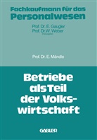 Eduard Mändle - Betriebe als Teil der Volkswirtschaft