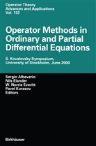 Sergio Albeverio, Nil Elander, Nils Elander, W. Nirrie Everitt, Pavel Kurasov, W Nirrie Everitt et al - Operator Methods in Ordinary and Partial Differential Equations