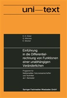 Karl-Heinz Elster - Einführung in die Differentialrechnung von Funktionen einer unabhängigen Veränderlichen