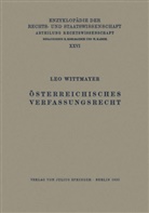 Leo Wittmayer, Walte Kaskel, Walter Kaskel, Eduard Kohlrausch, A Spiethoff, A. Spiethoff - Österreichisches Verfassungsrecht