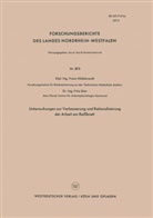 Franz Hildebrandt - Untersuchungen zur Verbesserung und Rationalisierung der Arbeit am Reißbrett
