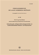 Franz Kollmann - Untersuchung der wichtigeren Gebrauchseigenschaften von kunstharzbeschichteten Holzfaser- und Holzspanplatten