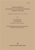 Franz Wever - Die spektrographische Bestimmung der Spurenelemente in Stahl ohne vorherige Abtrennung