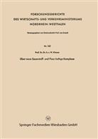 Wilhelm Klemm - Über neue Sauerstoff- und Fluor-haltige Komplexe