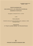 Ludwig Hahn - Untersuchungen zur Frage des optimalen Bohrloch- und Patronendurchmessers