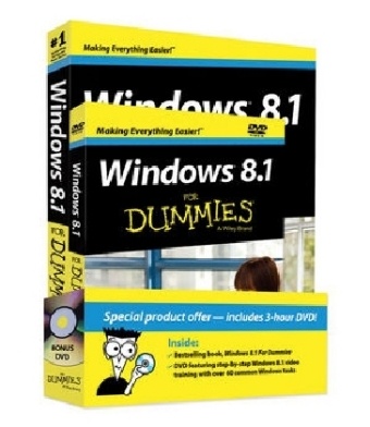 Andy Rathbone - Windows 8.1 for Dummies Book + DVD Bundle