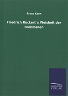 Franz Kern, Franz Kern - Friedrich Rückert's Weisheit der Brahmanen