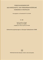 Herbert A Stuart, Herbert A. Stuart - Lichtzerstreuungsmessungen an Lösungen hochpolymerer Stoffe