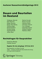 Raine Oswald, Rainer Oswald - Aachener Bausachverständigentage - Jg.2013: Aachener Bausachverständigentage 2013