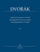 Antonin Dvorak, Antonín Dvorák, Jarmil Burghauser - Streichquartett Nr. 5 f-Moll op. 9 / Smycový kvartet . 5 f moll op. 9, Studienpartitur