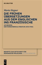 Maria Hegner - Die frühen Übersetzungen aus dem Englischen ins Französische