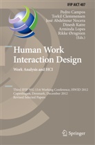 José Abdelnour Nocera, José Abdelnour Nocera et al, Pedro Campos, Torki Clemmensen, Torkil Clemmensen, Dinesh Katre... - Human Work Interaction Design. Work Analysis and HCI
