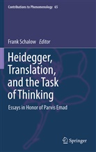 Schalow, F Schalow, F. Schalow - Heidegger, Translation, and the Task of Thinking