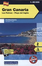 Hallwag Kümmerly+Frey AG - Kümmerly & Frey Outdoorkarten: Gran Canaria. Las Palmas - Playa del Inglès  1:50 000