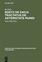 Boethius, Boethius, Boethius von Dacien, Géz Sajó, Géza Sajó - Boetii de Dacia tractatus De aeternitate mundi