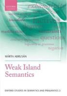 Marta Abrusan, Marta (Permanent Research Scientist Abrusan, Márta Abrusán - Weak Island Semantics