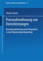 Florian Siems - Preiswahrnehmung von Dienstleistungen
