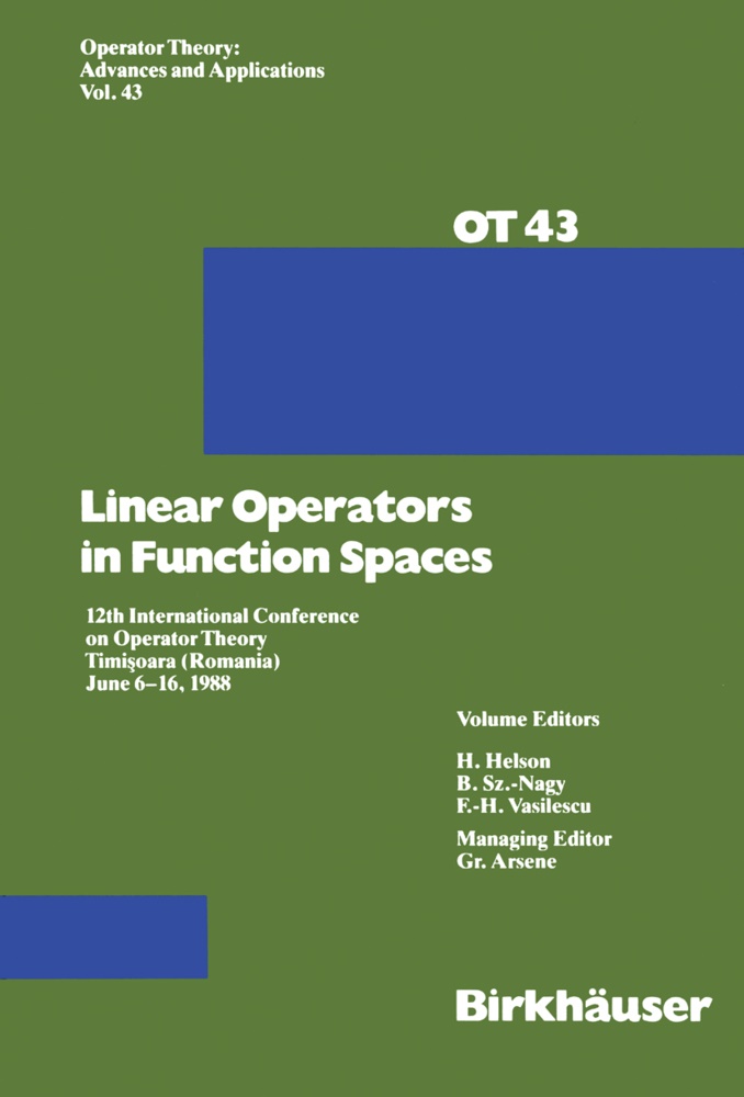 G Arsene, G. Arsene - Linear Operators in Function Spaces 12th International Conference on Operator Theory Timi?oara (Romania) June 6-16, 1988