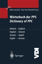 Eversheim, W Eversheim, W. Eversheim, -P Wiendahl, -P Wiendahl, H. -P. Wiendahl... - Wörterbuch der PPS Dictionary of PPC