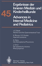 Frick, P Frick, P. Frick, G -A vo Harnack, G -A von Harnack, G. -A. von Harnack... - Ergebnisse der Inneren Medizin und Kinderheilkunde / Advances in Internal Medicine and Pediatrics