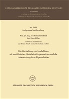 Joachim Lünenschloß - Die Herstellung von Nadelfilzen mit modifizierten Nadeleinstichgeometrien und die Untersuchung ihrer Eigenschaften