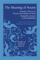 M M Deshpande, M. M. Deshpande, M.M. Deshpande - The Meaning of Nouns