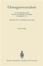 Bürkle de la Camp, H Bürkle de la Camp, H. Bürkle de la Camp - Chirurgenverzeichnis