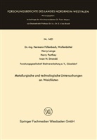 Hermann F¿llenbach, Herman Füllenbach, Hermann Füllenbach, Harr Lange, Harry Lange, Harry Parthey... - Metallurgische und technologische Untersuchungen an Weichloten