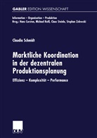 Claudia Schmidt - Marktliche Koordination in der dezentralen Produktionsplanung