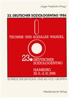 Jürgen Friedrichs - 23. Deutscher Soziologentag 1986