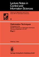Stoer, J Stoer, J. Stoer, Josef Stoer - Optimization Techniques