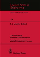 Thoma J Mueller, Thomas J Mueller, Thomas J. Mueller - Low Reynolds Number Aerodynamics