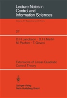 T. Geveci, D Jacobson, D H Jacobson, D. H. Jacobson, D Martin, D H Martin... - Extensions of Linear-Quadratic Control Theory