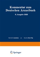 Brandt, W Brandt, W. Brandt, Braun, A Braun, A. Braun... - Kommentar zum Deutschen Arzneibuch 6. Ausgabe 1926