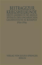 Ludwig &Aacute;ldor, G&eacute;za Dieballa, Zacharias Donog&aacute;ny, G&eacute;za Farkas, Franz Feder, Josef Guszman... - Erstes Jahrbuch des Kriegsspitals der Geldinstitute in Budapest