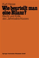 Kurt Hesse - Wie beurteilt man eine Bilanz?