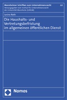 Janine Roth - Die Haushalts- und Vertretungsbefristung im allgemeinen öffentlichen Dienst