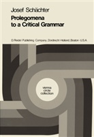 Josef Schachter, Josef Schächter, Josef Schc$chter, F McGuinness, B F McGuinness, B. F. McGuinness... - Prolegomena to a Critical Grammar