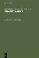 Maria Luise Caputo-Mayr, Julius Michael Herz, Maria Luise Caputo-Mayr, Julius M. Herz - Franz Kafka. Internationale Bibliographie der Primär- und Sekundärliteratur / International Bibliography of Primary and Secondary Literature - Band II, Teil 1: 1955 - 1980